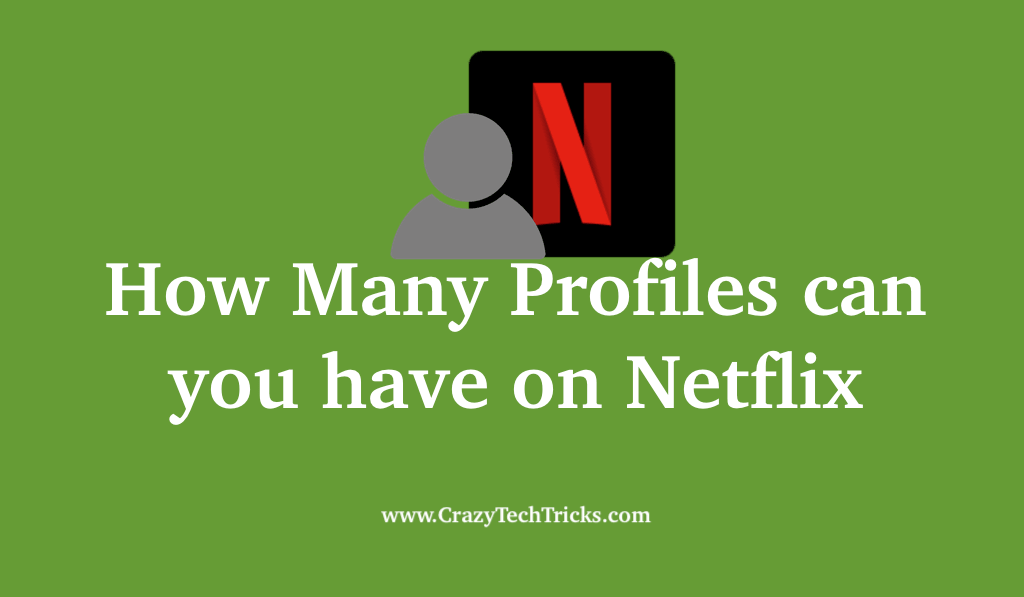 How Many Profiles can you have on Netflix - Crazy Tech Tricks