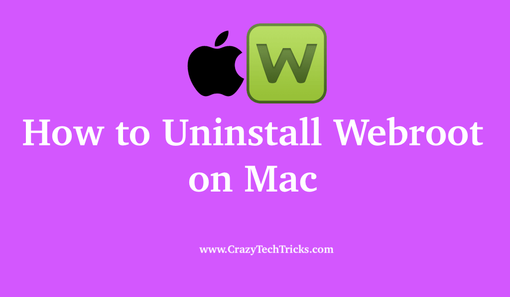 remove webroot mac