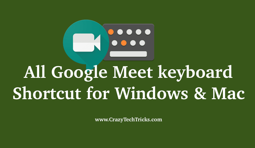 All Google Meet keyboard Shortcuts for Windows & Mac ...