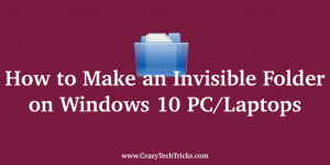 How to Make an Invisible Folder