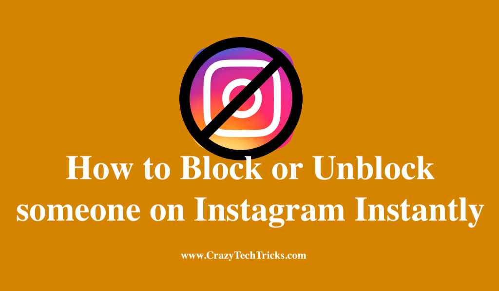 How to Block or Unblock someone on Instagram Instantly - Android