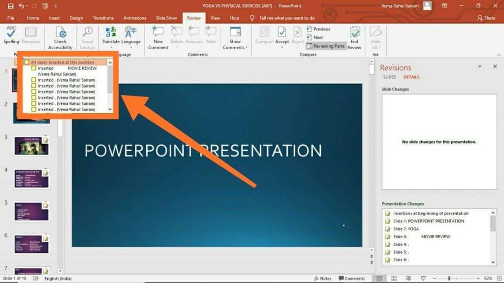 powerpoint presentation in macbook