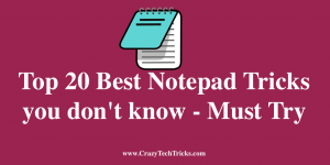 Best Notepad Tricks