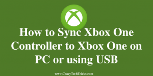 Sync Xbox One Controller to Xbox One