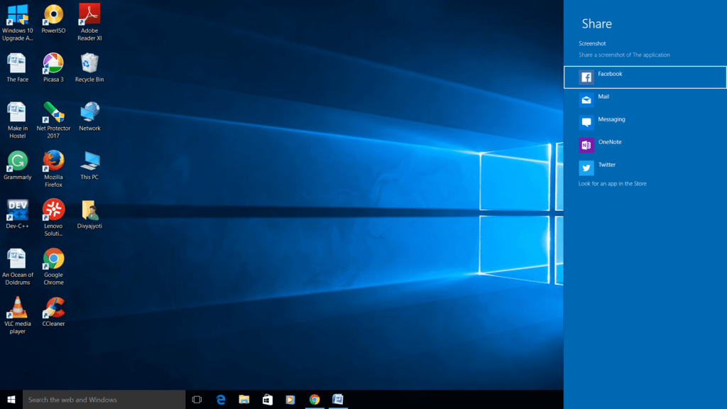 windows 10 built in screen capture tool