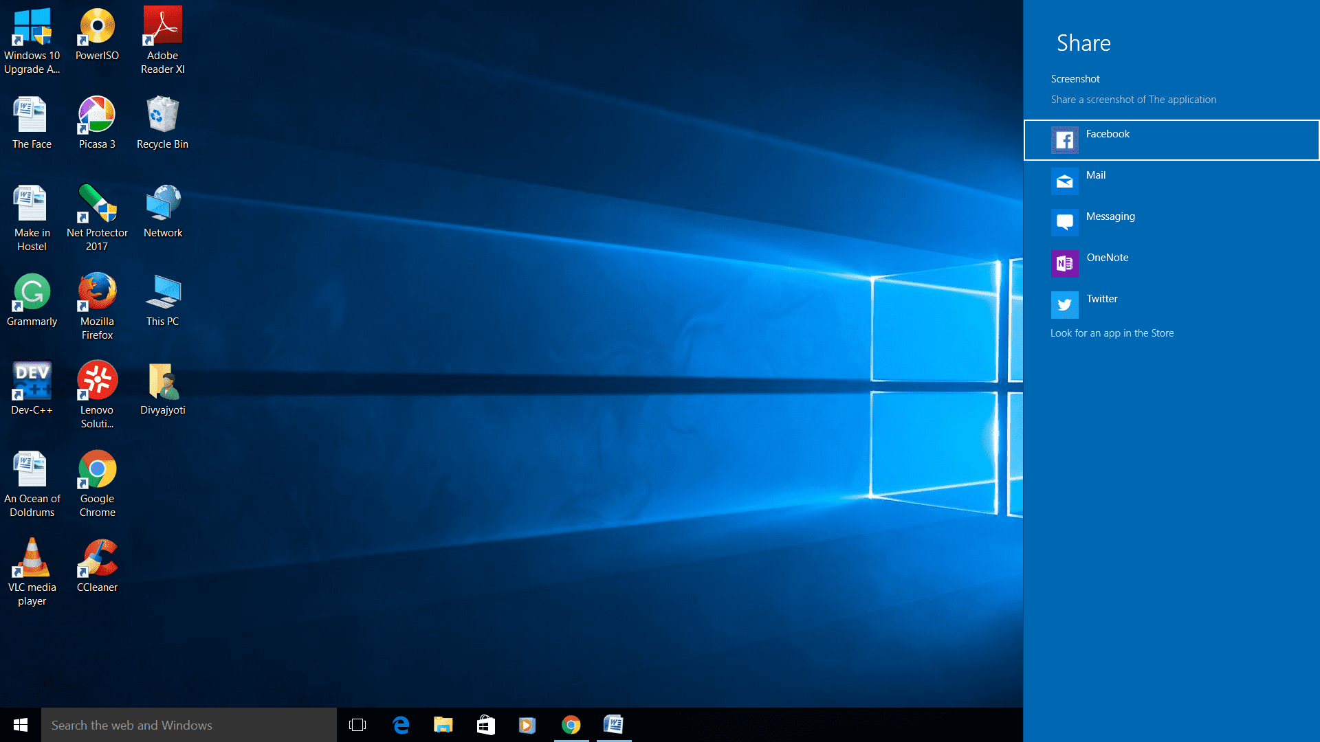 how to screenshot on windows 10 desktop