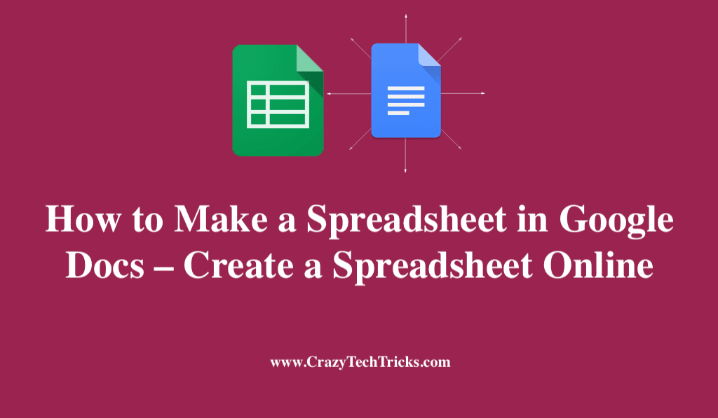 How to Make a Spreadsheet in Google Docs