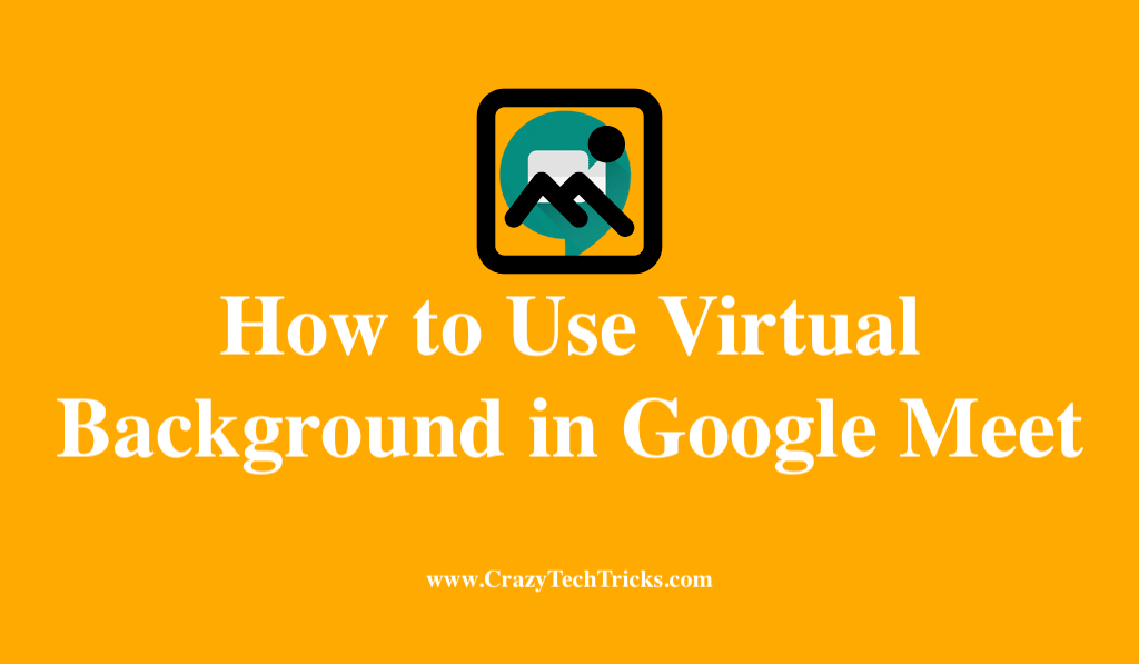 how to add a virtual background in google meet