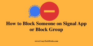 How to Block Someone on Signal App