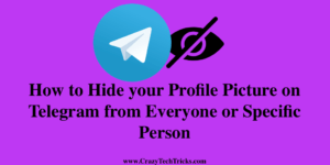 How to Hide your Profile Picture on Telegram