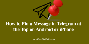 How to Pin a Message in Telegram at the Top