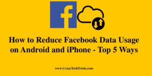 How to Reduce Facebook Data Usage