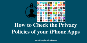 Check the Privacy Policies of your iPhone Apps