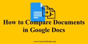 Compare Documents in Google Docs