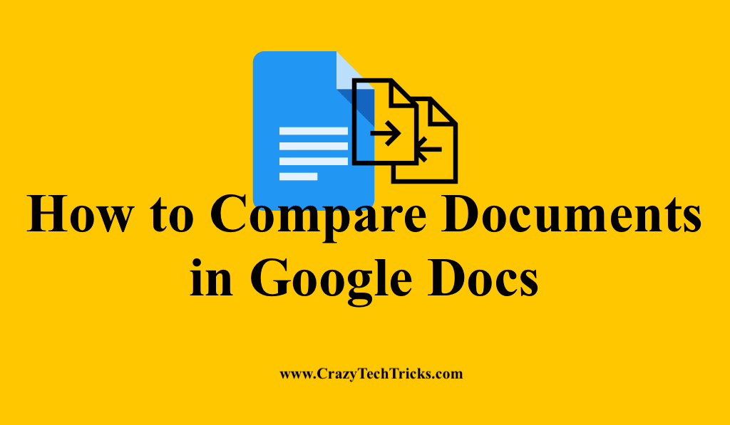 Compare Documents in Google Docs