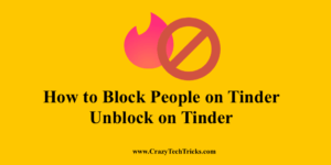 Block People on Tinder