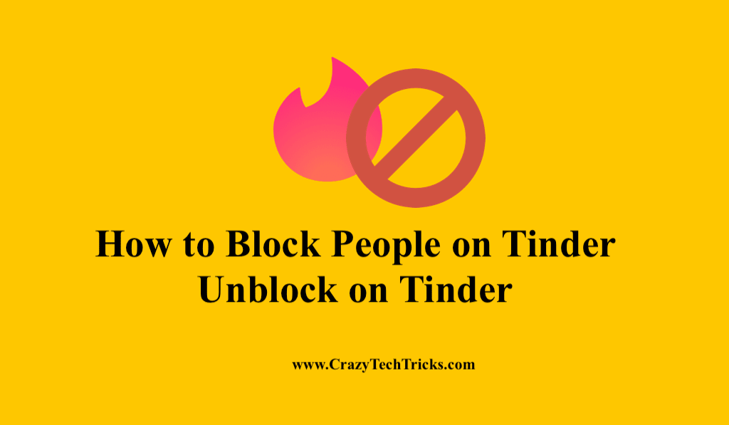 Block People on Tinder 