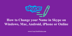 How to Change your Name in Skype