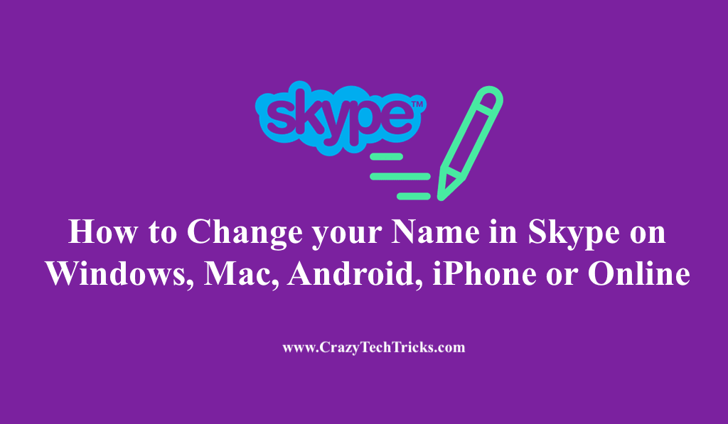 How to Change your Name in Skype 