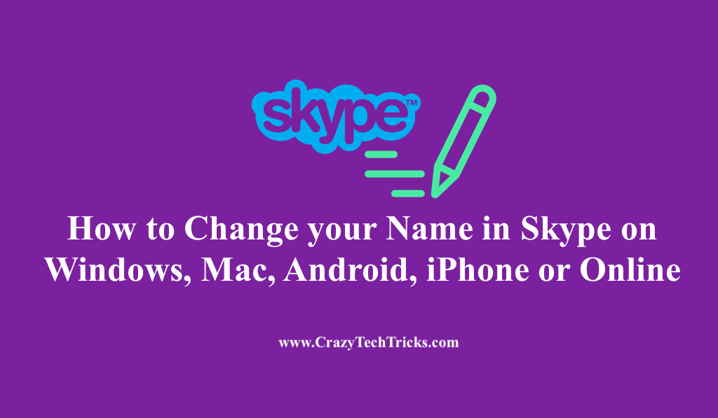 how to change your name in the new version of skype