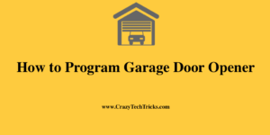 Program Garage Door Opener