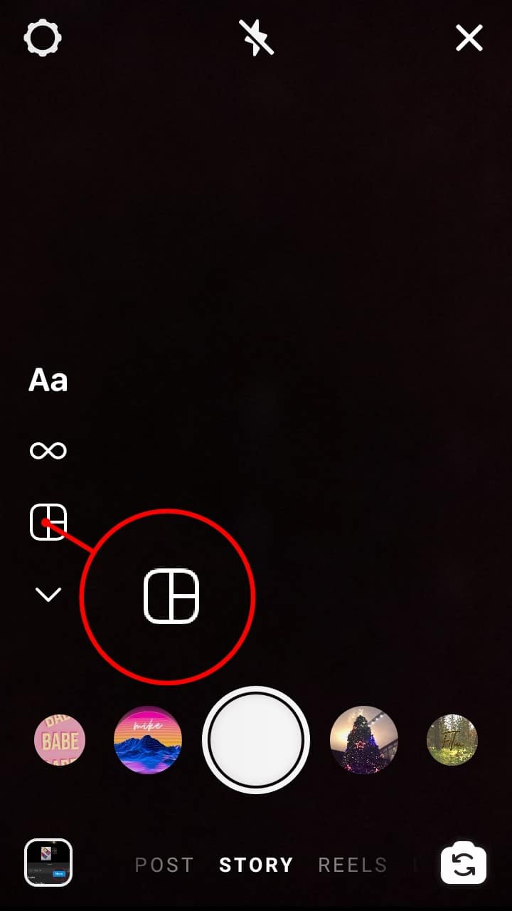 Double-click on the layout icon which is located on the left-hand side