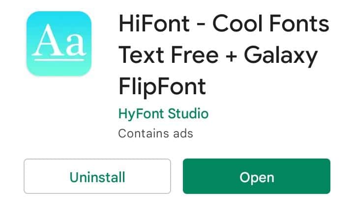 Download and Install HiFont on your Android device, then launch the application - Using HiFont you can Change Fonts in Android - How to Change Fonts in Android Without Root - Change Complete Fonts