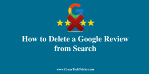 Delete a Google Review from Search