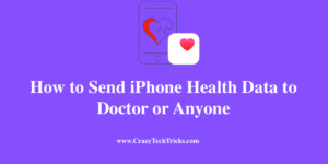 Send iPhone Health Data to Doctor