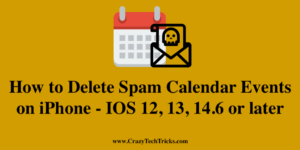 How to Delete Spam Calendar Events on iPhone