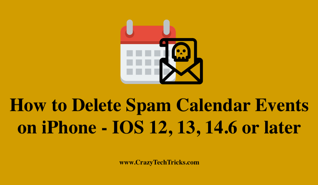 How to Delete Spam Calendar Events on iPhone