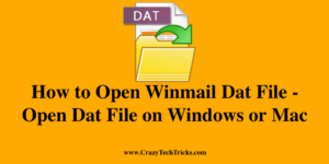 How to Open Winmail Dat File