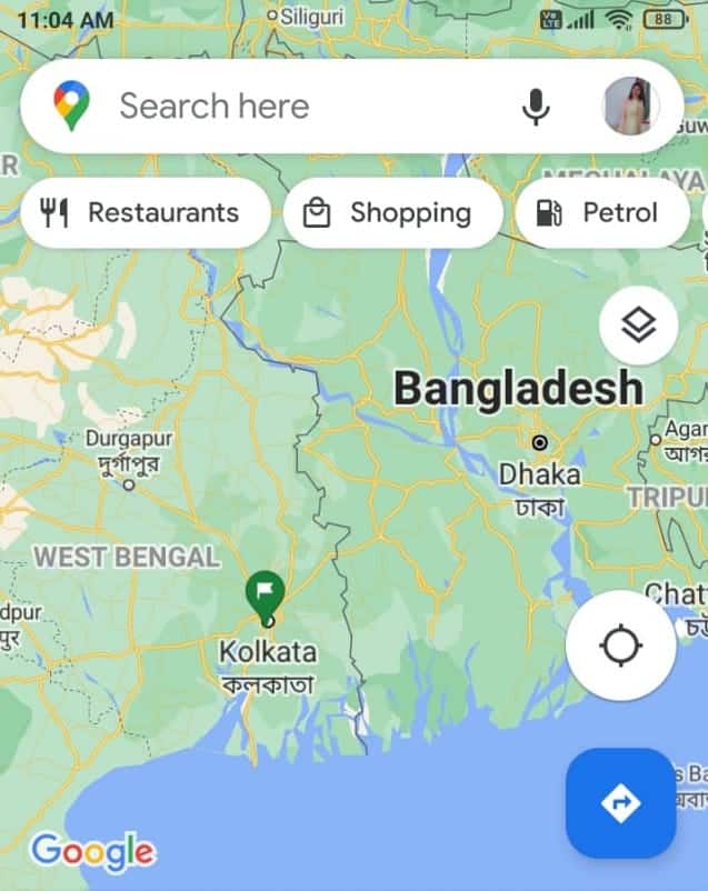 Open Google Map route planner app