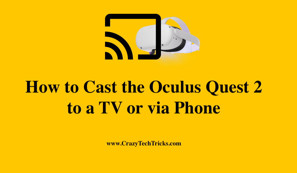 Cast the Oculus Quest 2 to a TV