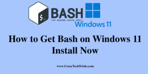 How to Get Bash on Windows 11