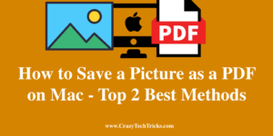 Save a Picture as a PDF on Mac