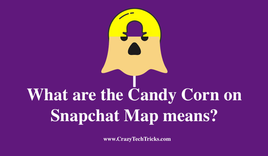 Candy Corn on Snapchat Map 