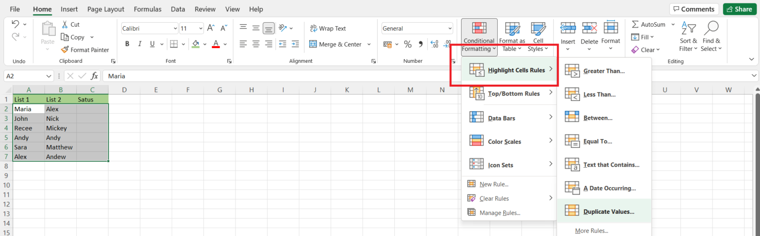 How to Cross Reference Two Lists in Excel - Top 5 Methods - Crazy Tech ...