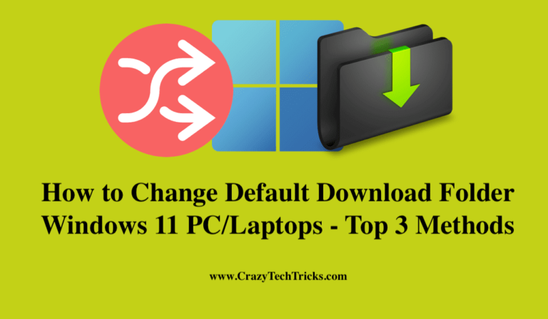 How to Change Default Download Folder Windows 11 PC/Laptops - Top 3 ...