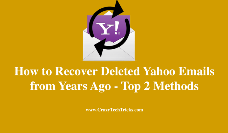 can you recover a deleted folder in yahoo mail