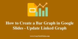 Create a Bar Graph in Google Slides