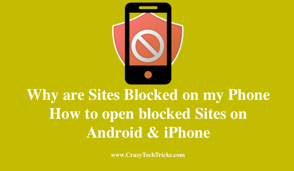 Why are Sites Blocked on my Phone