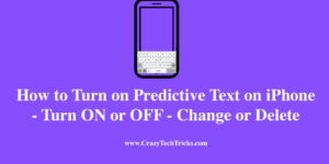 How to Turn on Predictive Text on iPhone