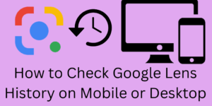 How to Check Google Lens History on Mobile or Desktop - 5 Easy Steps
