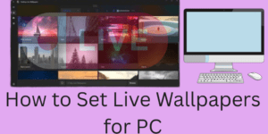 How to Set Live Wallpapers for PC