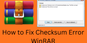 How to Fix Checksum Error WinRAR - 7 Methods to Fix