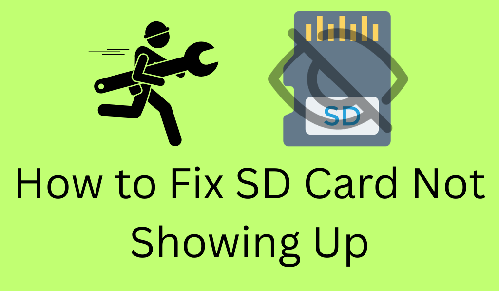 How to Fix SD Card Not Showing Up - 7 Easy Fixes