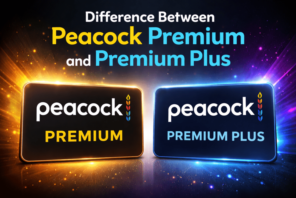 Difference Between Peacock Premium and Premium Plus