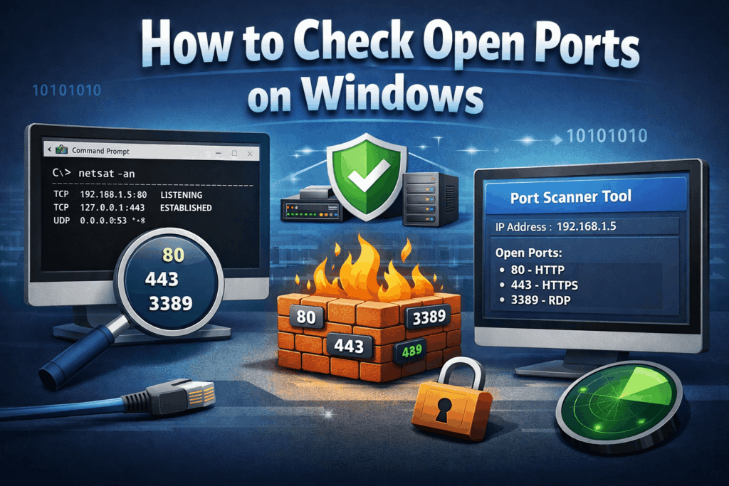 How to Check Open Ports on Windows - 4 Easy Methods