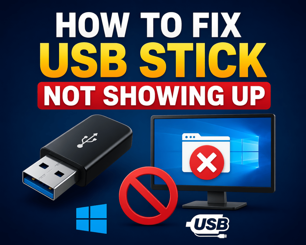 How to Fix USB Stick Not Showing Up